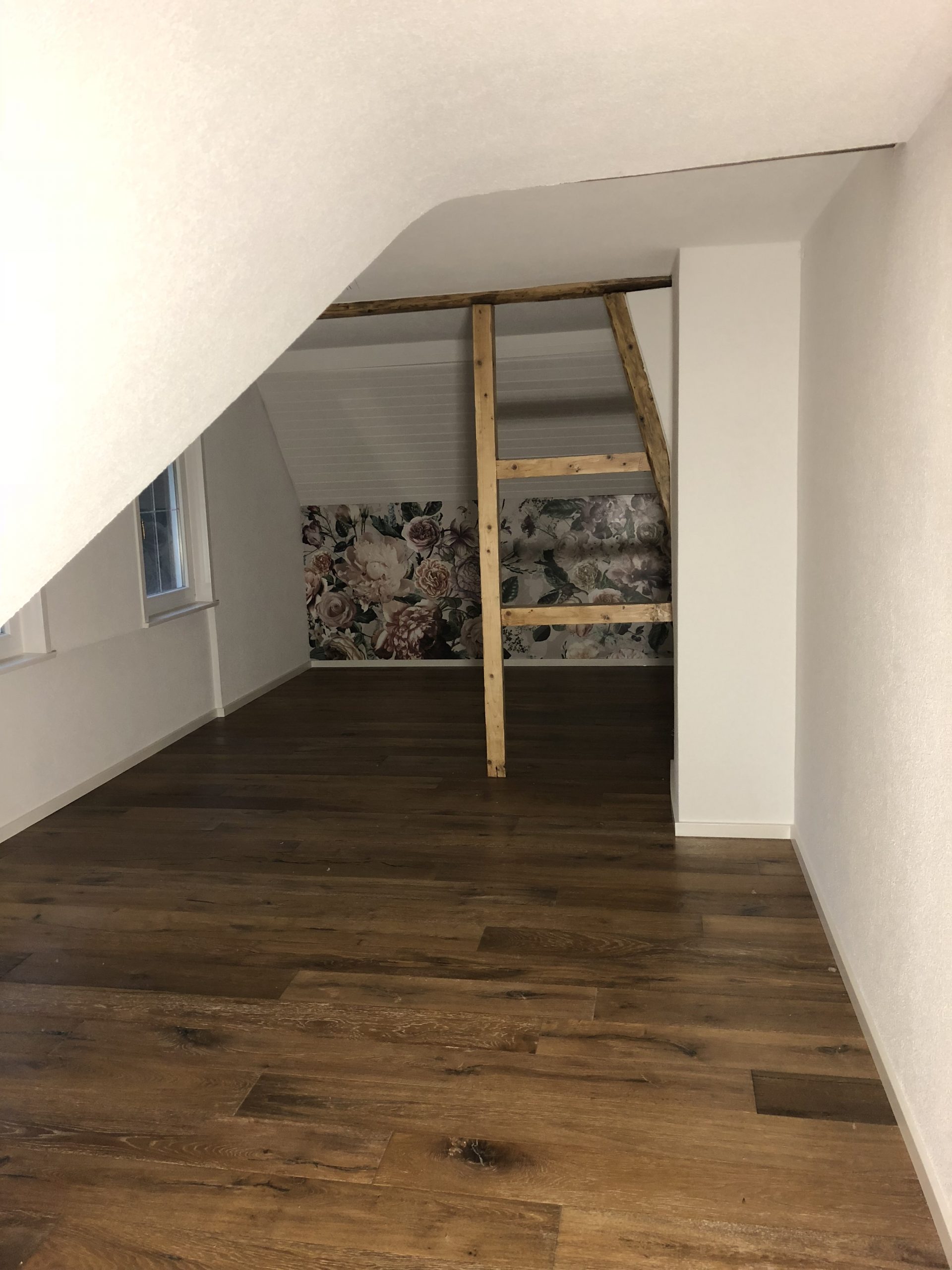 Eichenboden im Dachgeschoss, Parkett Haus Stuttgart